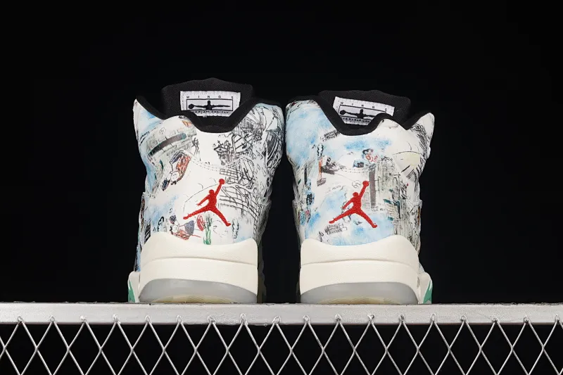 All Categories Air Jordan Jordan Series Basketball Shoes Air Jordan 5 Air Jordan 5 Retro "Wings" AJ5 Joe 5 Emerald Green Wings Graffiti 3M Luminous AV2405-900